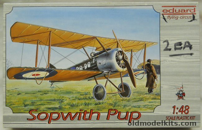 Eduard 1/48 TWO KITS Sopwith Pup - #9899 No. 4 (Naval) Squadron Dover Oct. 1917 / #A648 No. 54 Sq RFC in France Dec of 1916, 8011 plastic model kit